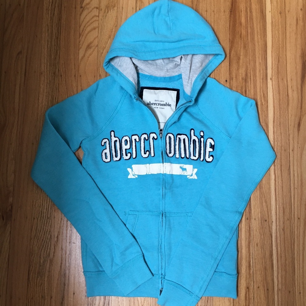 Abercrombie Turquoise Aqua Hoodie